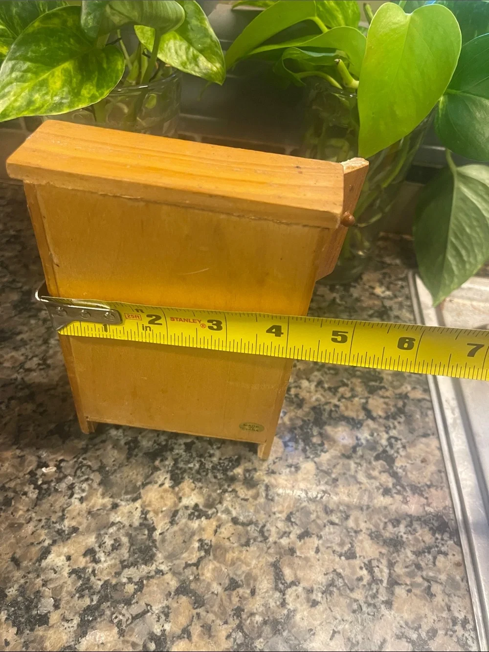 Vintage Miniature Wood Hutch Doll House Furniture